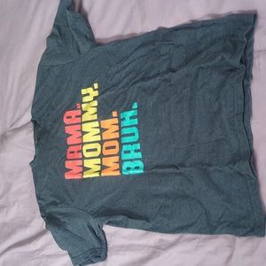 Mama Mommy Mom Bruh T-shirt | Dark Gray | Sz M